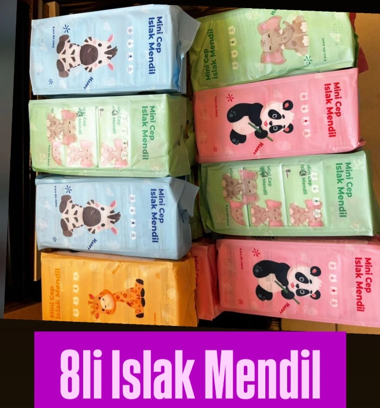 8li Yeni Trend Islak Mendil / 12li Paket